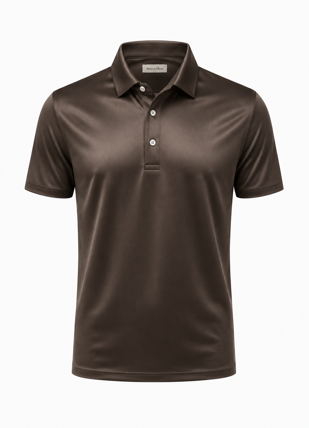 Mercerised Polo Chocolat Brown