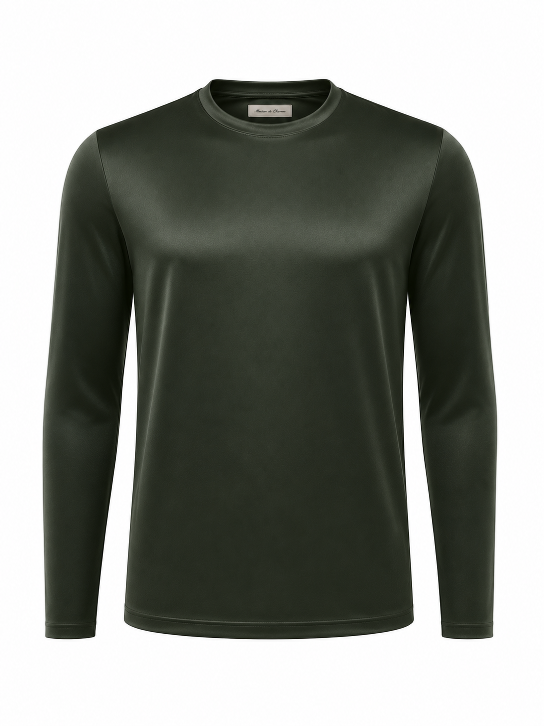 Mercerised Interlock Longlseeve T-shirt Olive Green