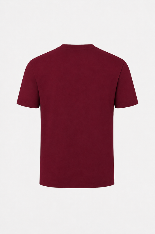 Mercerised T-shirt Bordeaux Red®