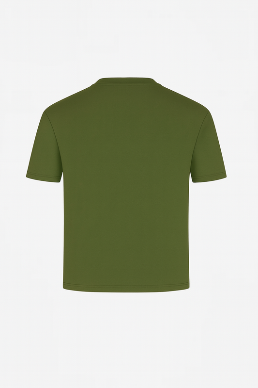 Mercerised T-shirt Olive Green®