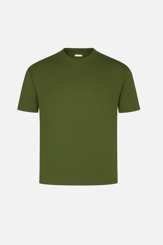 Mercerised T-shirt Olive Green®