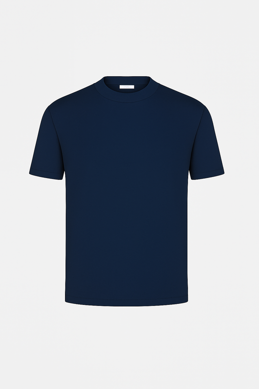Mercerised T-shirt Royal Navy Blue®