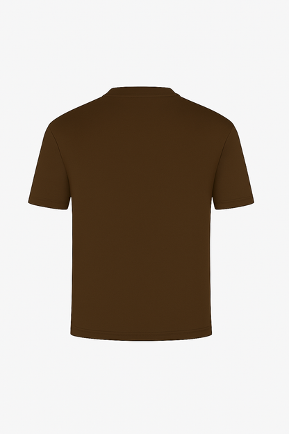 Mercerised T-shirt Chocolate Brown®