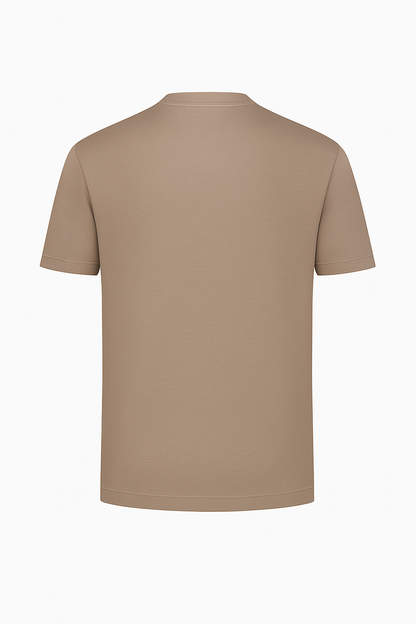 Mercerised T-shirt Oyster Taupe®