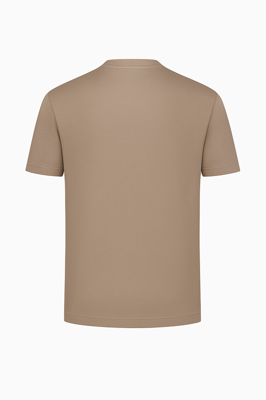 Mercerised T-shirt Oyster Taupe®