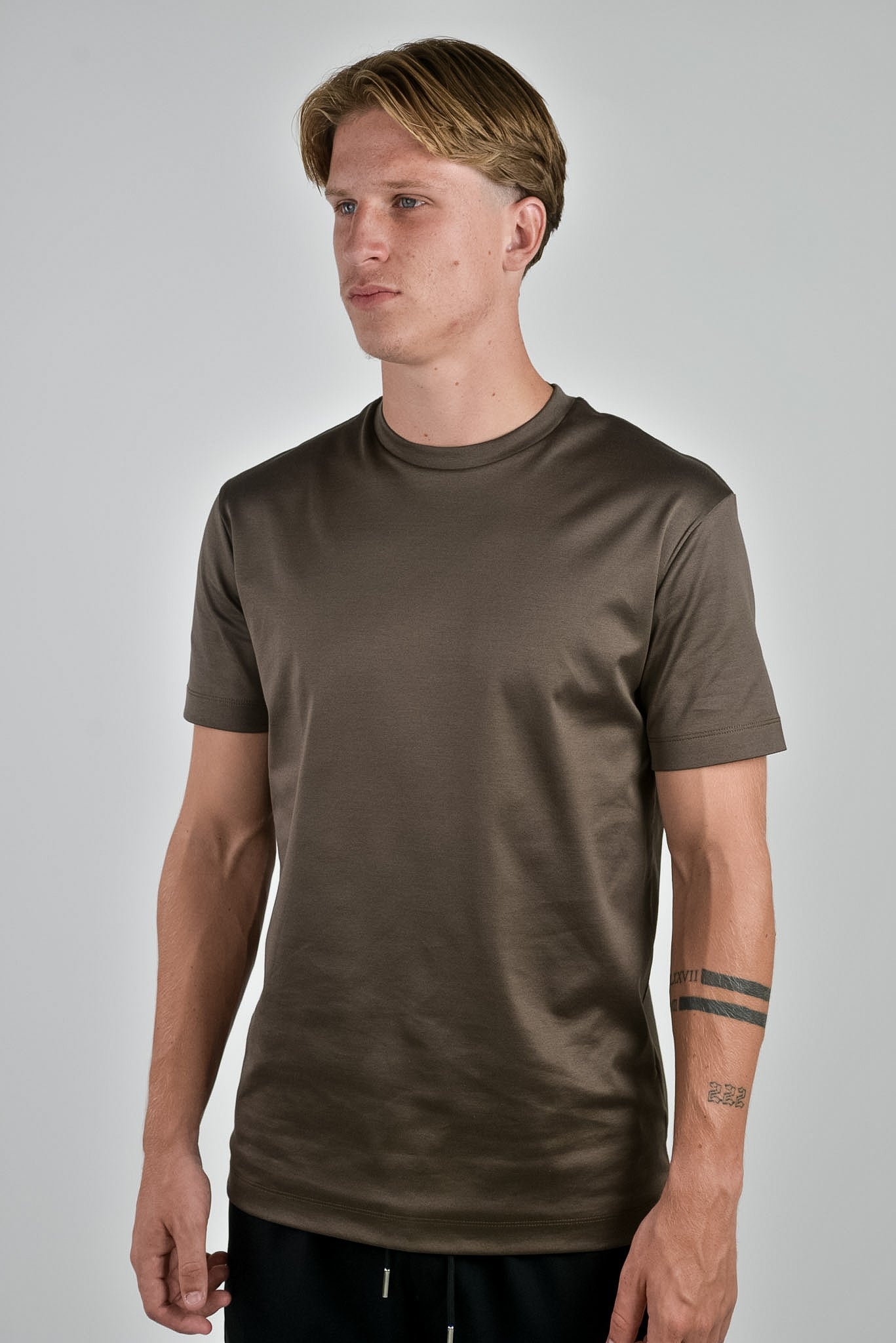 Mercerised T-shirt Chocolate Brown®