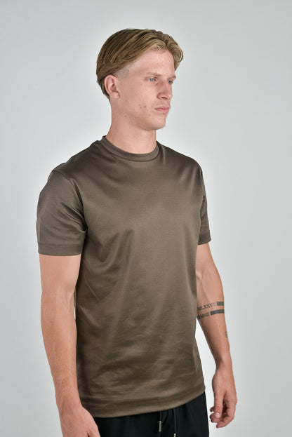 Mercerised T-shirt Chocolate Brown®