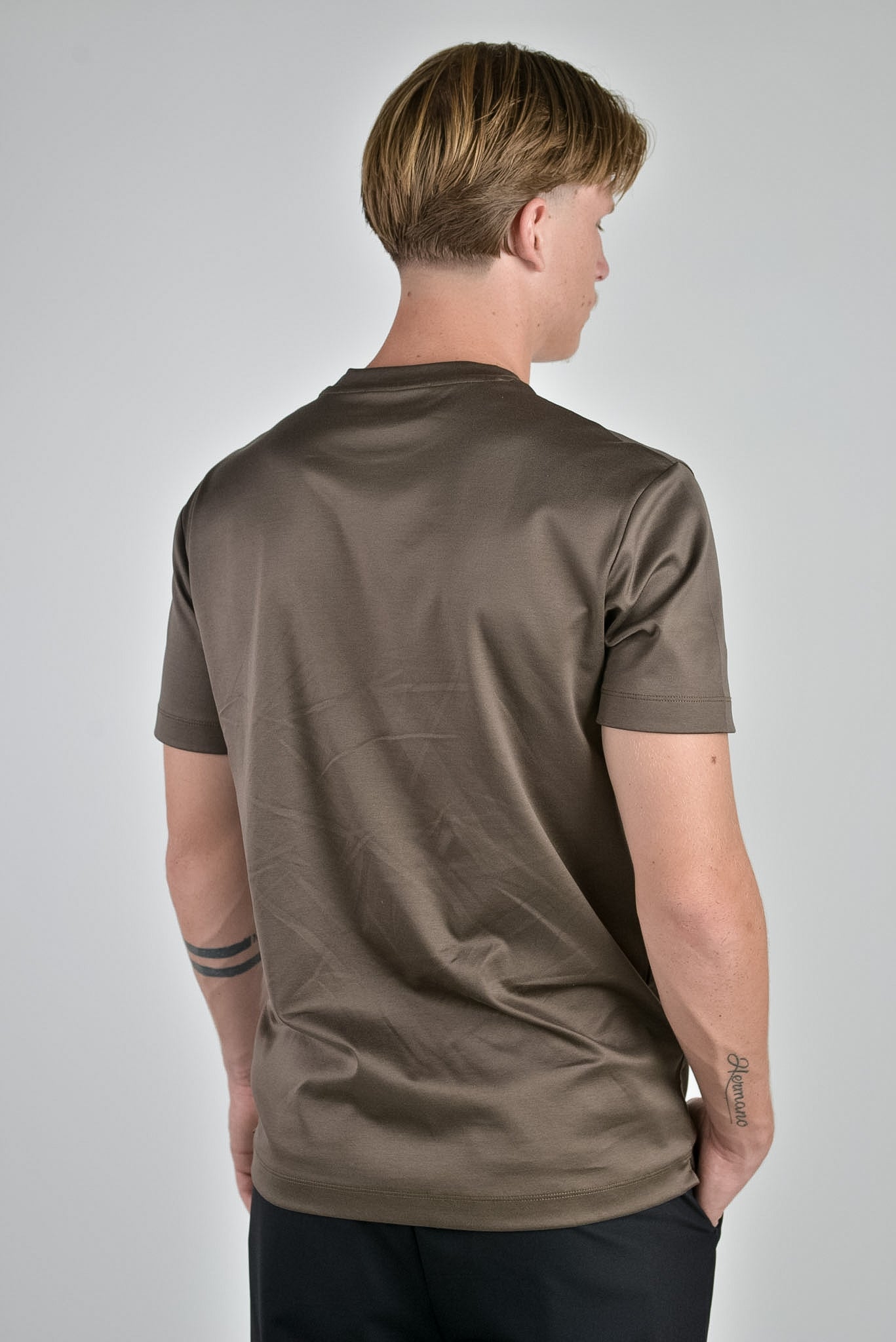 Mercerised T-shirt Chocolate Brown®