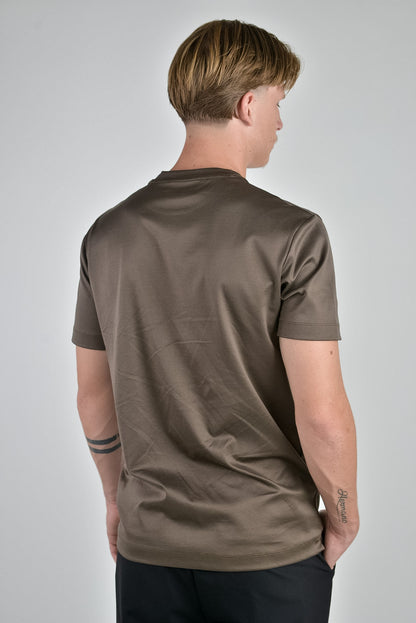 Mercerised T-shirt Chocolate Brown®