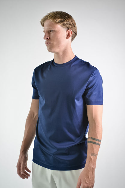 Mercerised T-shirt Royal Navy Blue®