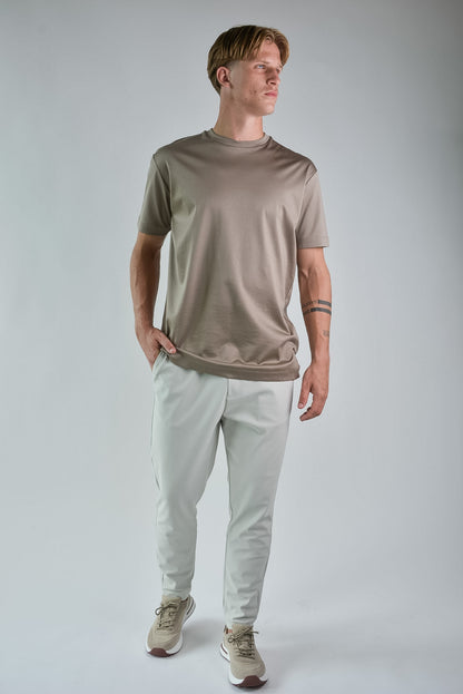 Mercerised T-shirt Oyster Taupe®