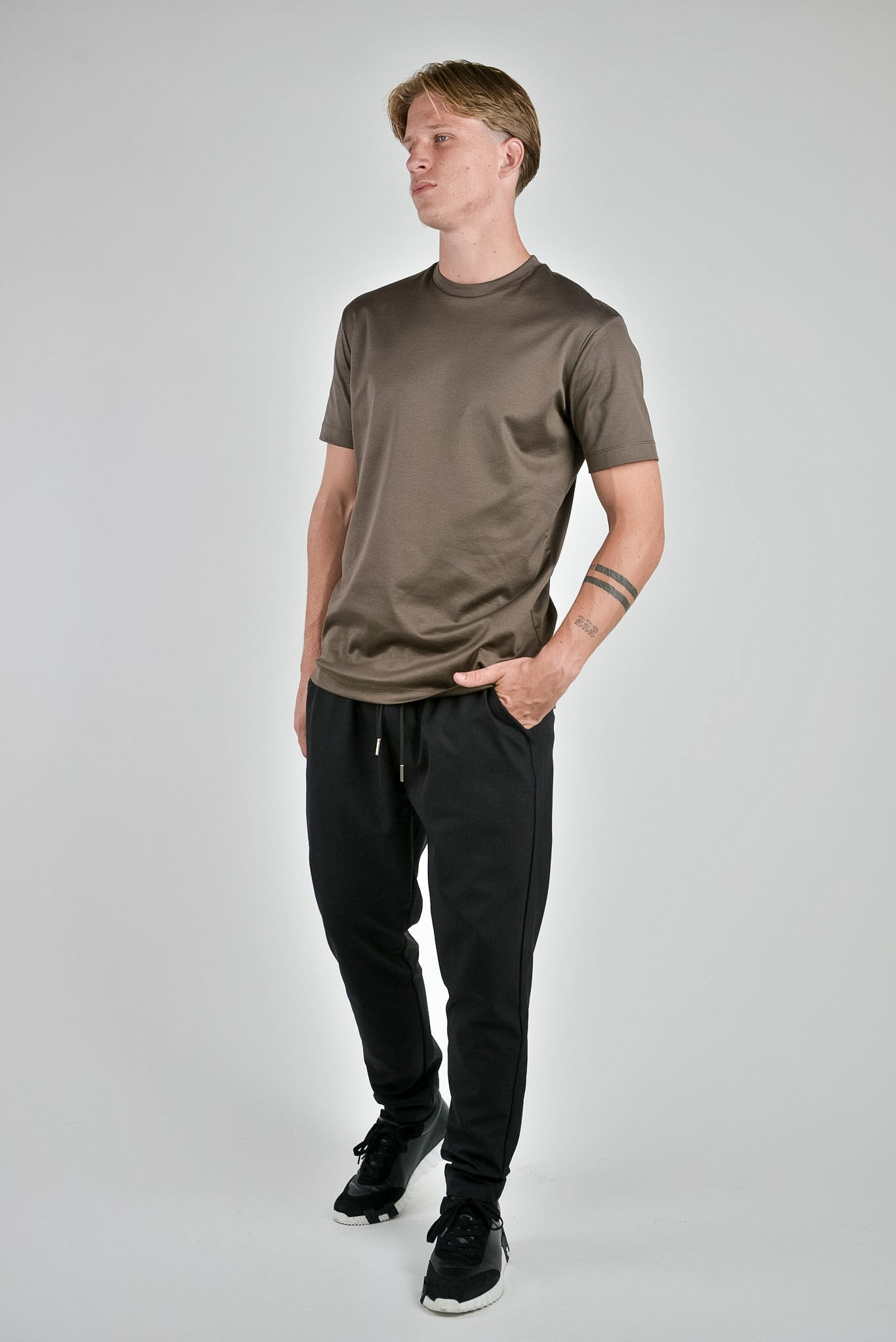 Mercerised T-shirt Chocolate Brown®