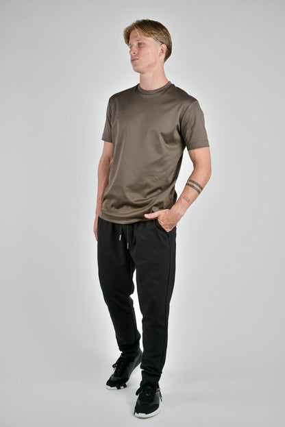 Mercerised T-shirt Chocolate Brown®