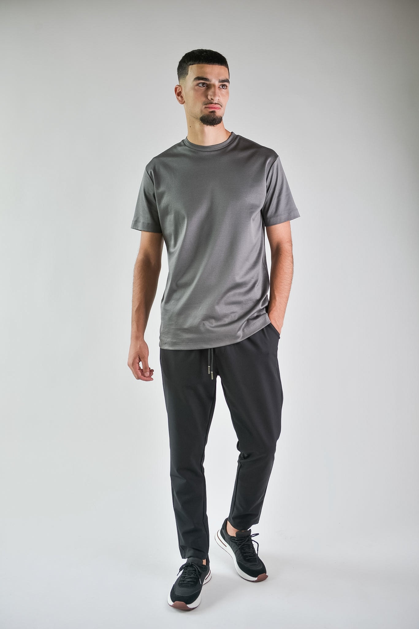 Mercerised T-shirt Graphite Grey®