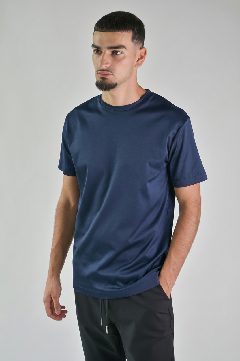 Navy t-shirt zonder watermark